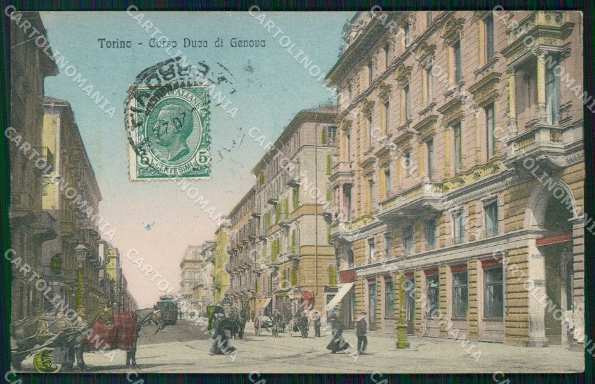 Torino Città Corso Duca di Genova Tram Alterocca 12164 cartolina MZ6303 – fronte