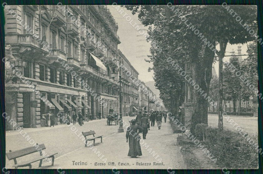 Torino Città Corso Vittorio Emanuele Palazzo Rossi cartolina MZ6308 – fronte