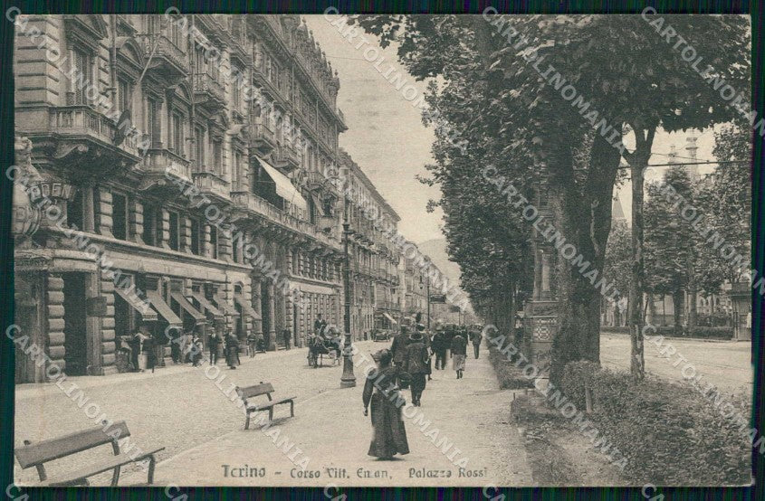 Torino Città Corso Vittorio Emanuele Palazzo Rossi cartolina MZ6311 – fronte