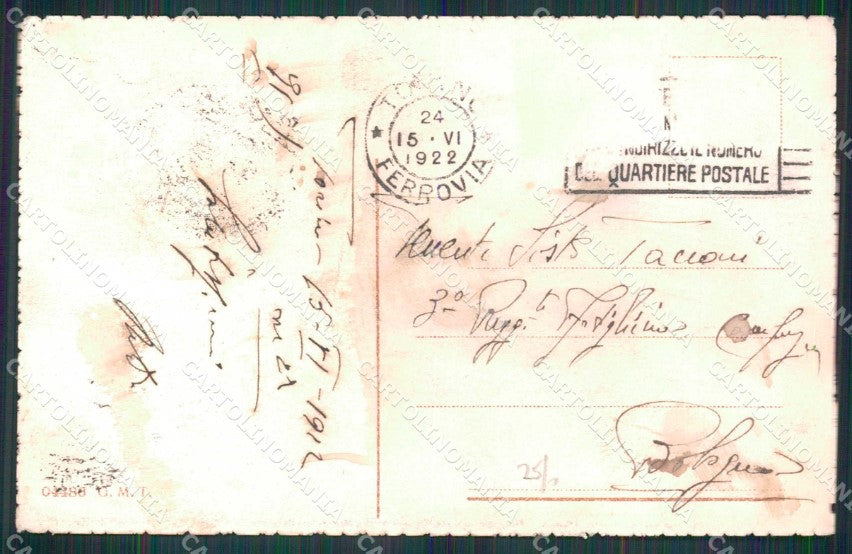Torino Città Nuovo Palazzo Poste Telegrafi cartolina MZ6320 – retro