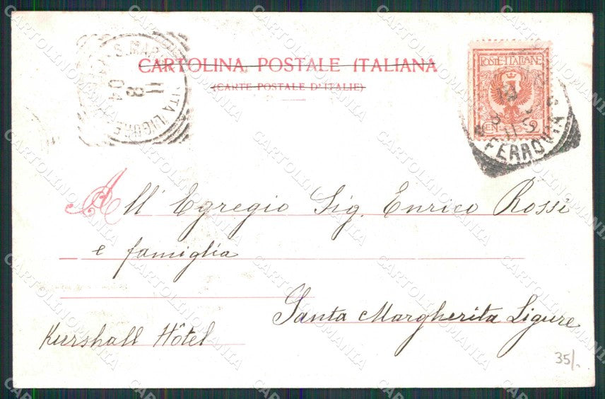 Torino Città Via Pietro Micca Portici Tram Modiano 7365 cartolina MZ6332 – retro