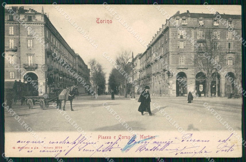 Torino Città Piazza Corso San Martino Modiano 3724 cartolina MZ6344 – fronte
