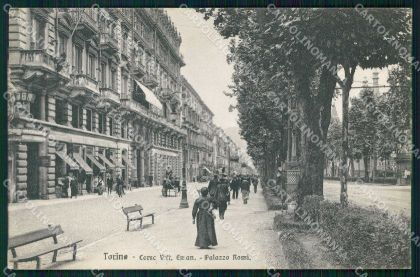 Torino Città Corso Vittorio Emanuele Palazzo Rossi Brunner cartolina MZ6355 – fronte