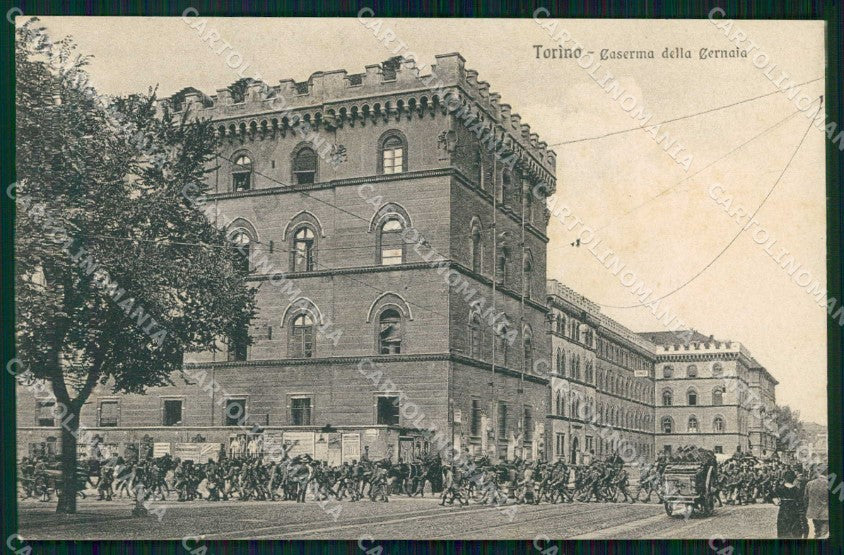 Torino Città Caserma della Cernaia Militari Brunner 12429 cartolina MZ6356 – fronte