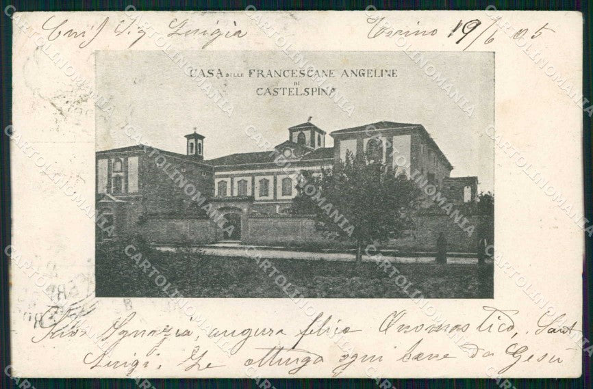 Torino Città Casa Francescane Angeline Castelspina cartolina MZ6359 – fronte