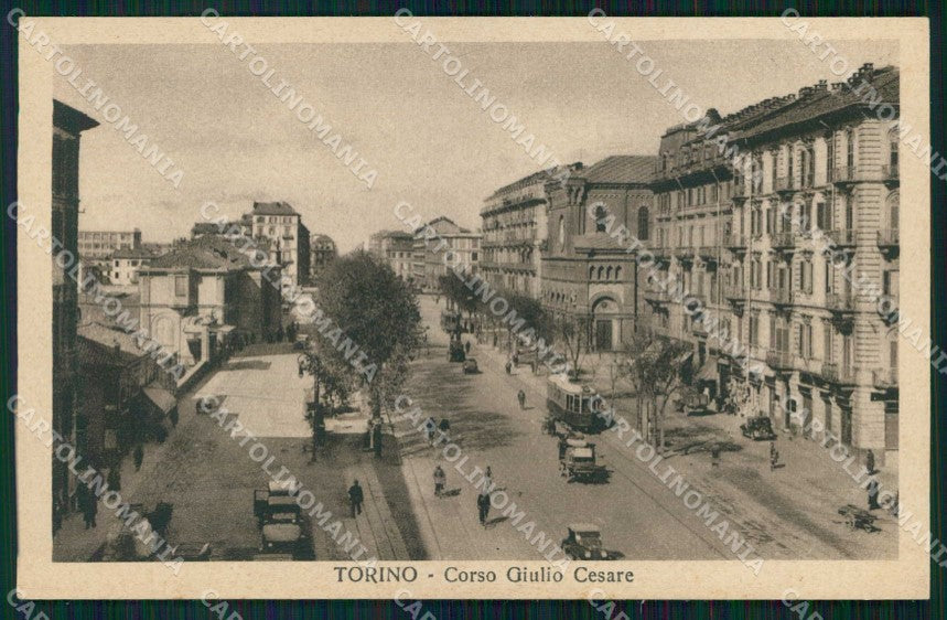Torino Città Corso Giulio Cesare Tram cartolina MZ6368 – fronte