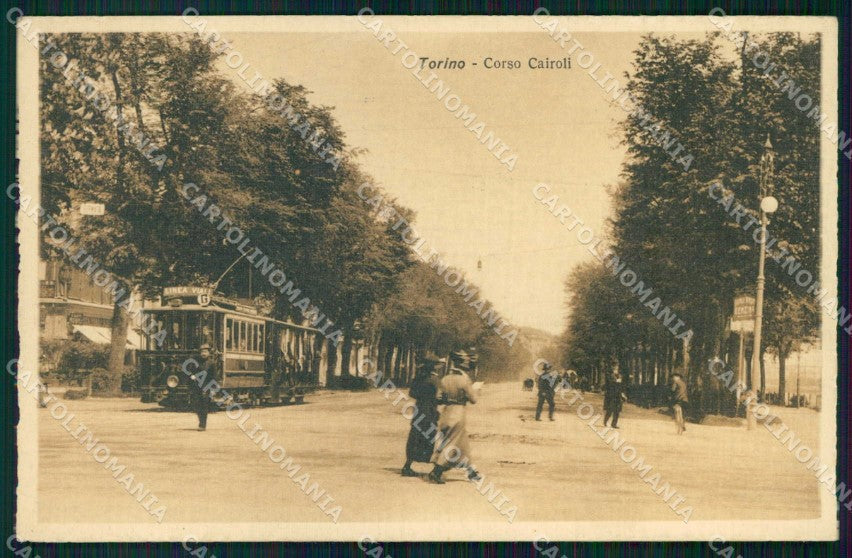 Torino Città Corso Cairoli Tram cartolina MZ6373 – fronte