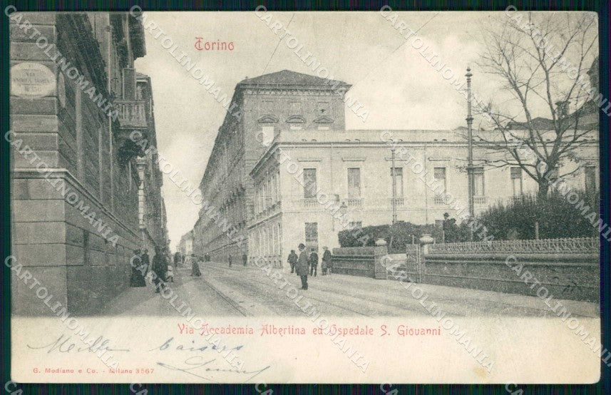 Torino Città Accademia Albertina Ospedale Modiano 3567 cartolina MZ6383 – fronte