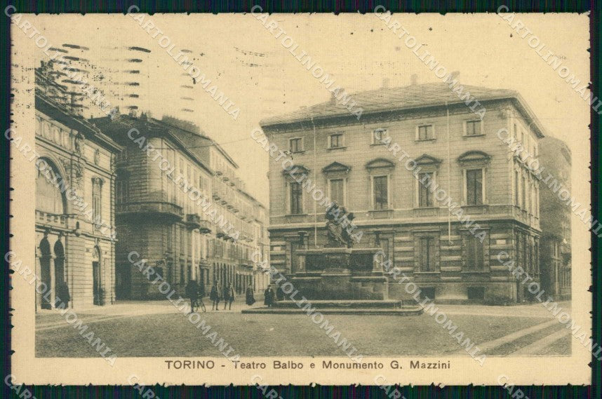 Torino Città Teatro Balbo Monumento Mazzini cartolina MZ6393 – fronte