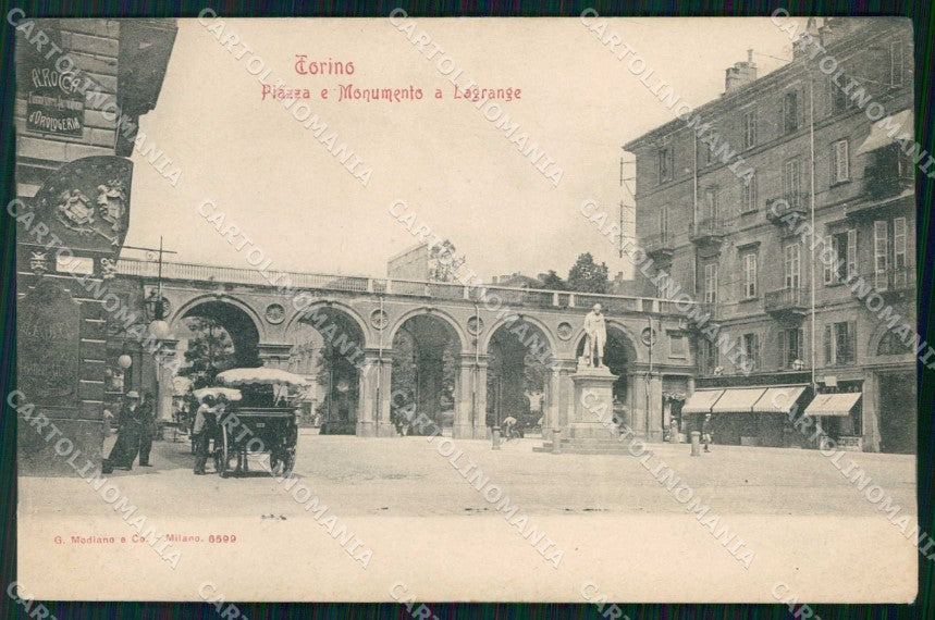 Torino Città Piazza Monumento a Lagrange Modiano 6599 cartolina MZ6399 – fronte