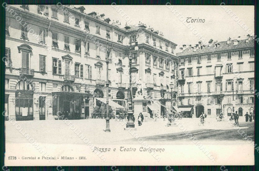 Torino Città Piazza Teatro Carignano cartolina MZ6410 – fronte