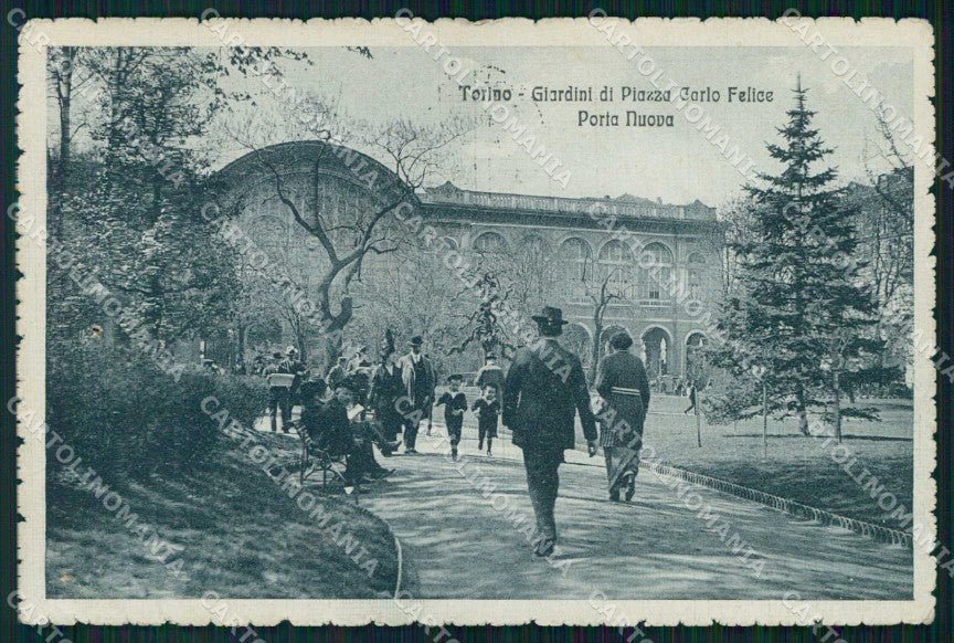 Torino Città Stazione Porta Nuova Giardinetto cartolina MZ6417 – fronte