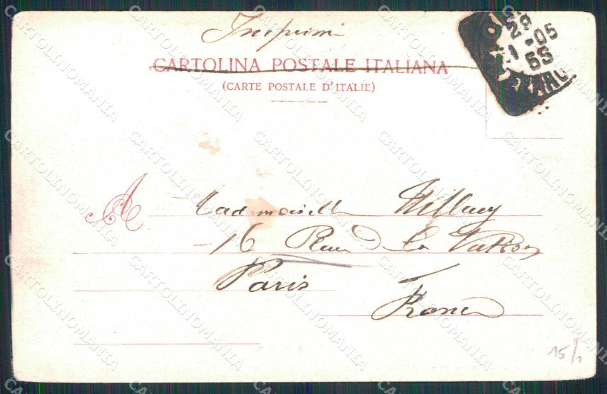 Torino Città Palazzo Madama Tram Modiano 7389 cartolina MZ6418 – retro