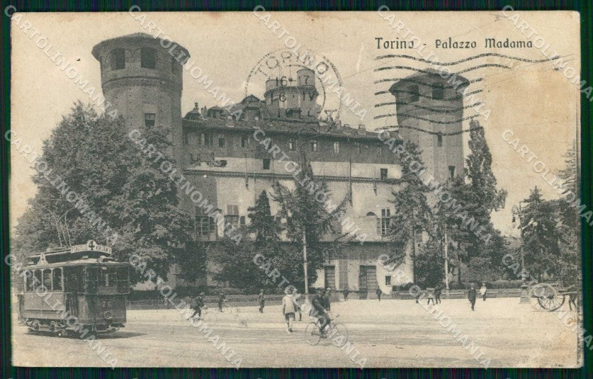 Torino Città Palazzo Madama Tram SCOLLATA cartolina MZ6431 – fronte