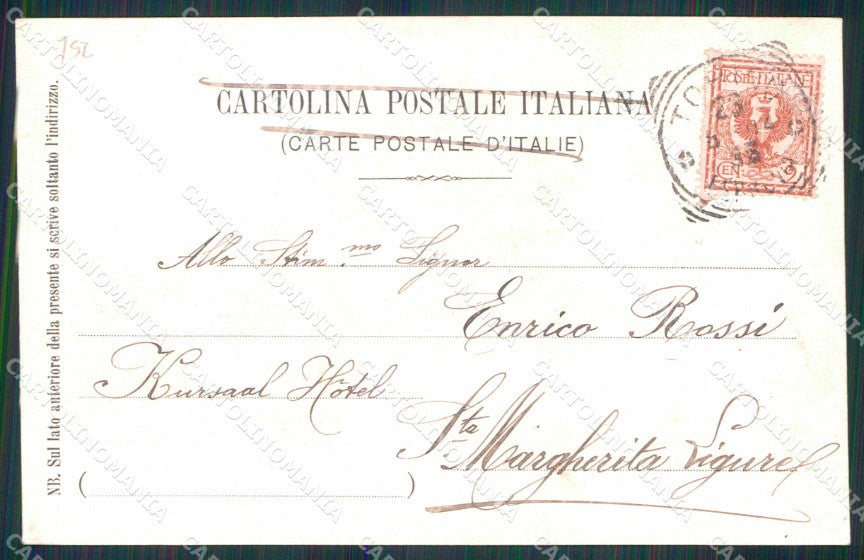 Torino Città Mole Antonelliana Dopo Nubifragio cartolina MZ6436 – retro