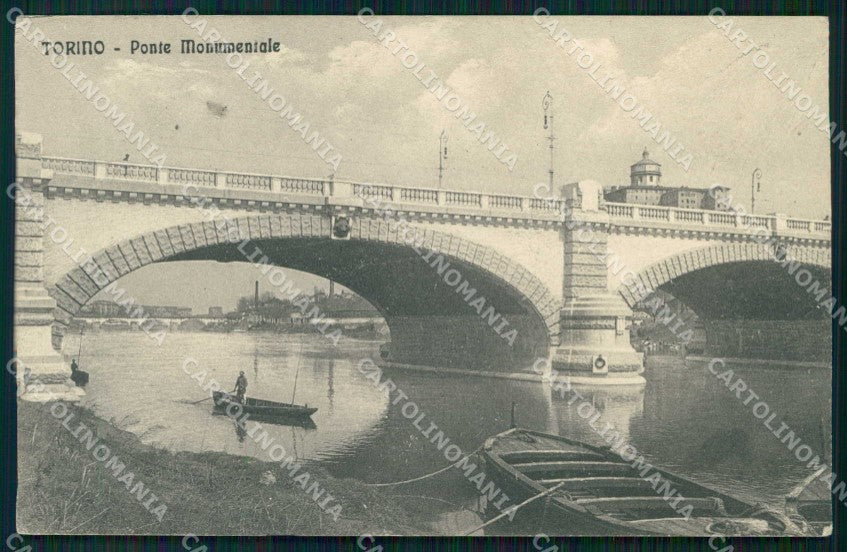 Torino Città Ponte Monumentale Barche cartolina MZ6438 – fronte