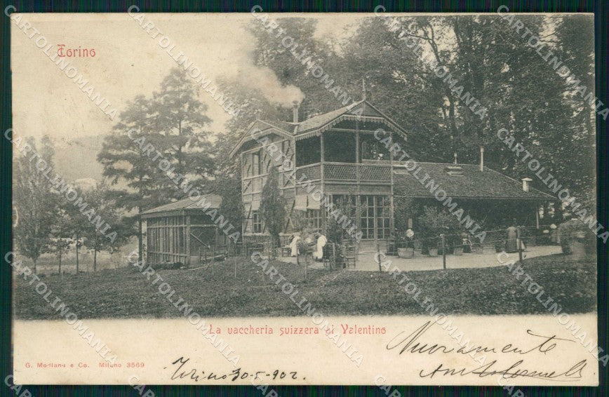 Torino Città Vaccheria Svizzera Parco Valentino Modiano 3569 cartolina MZ6442 – fronte