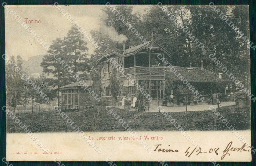 Torino Città Vaccheria Svizzera Parco Valentino Modiano 3569 cartolina MZ6443 – fronte