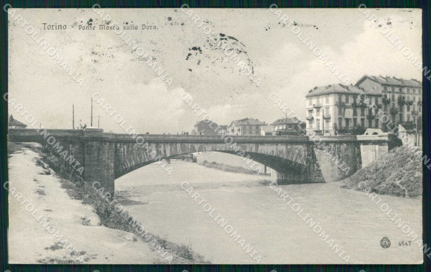 Torino Città Ponte Mosca sulla Dora Brunner 4647 cartolina MZ6447 – fronte