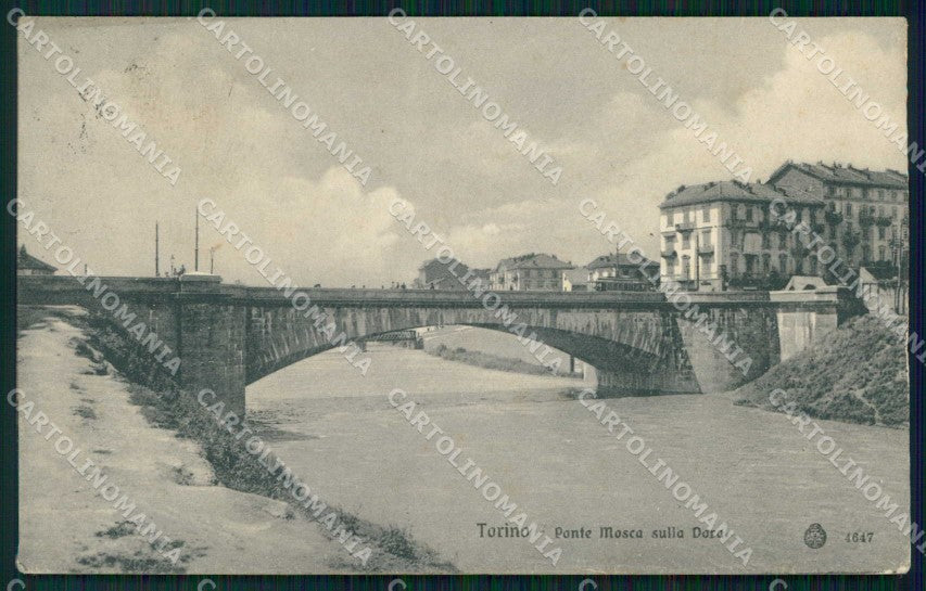 Torino Città Ponte Mosca sulla Dora Brunner 4647 cartolina MZ6448 – fronte