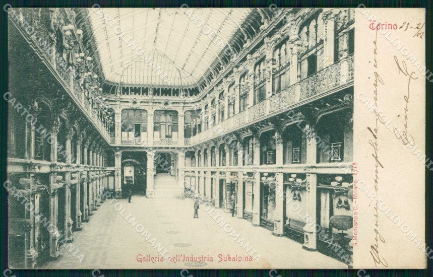Torino Città Interno Galleria Subalpina Modiano 2718 cartolina MZ6461 – fronte