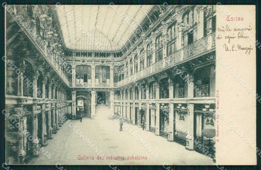 Torino Città Interno Galleria Subalpina Modiano 2718 cartolina MZ6462 – fronte