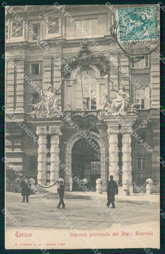 Torino Città Ingresso Principale Regio Arsenale Modiano 4189 cartolina MZ6474 – fronte
