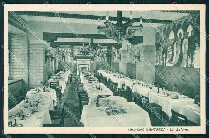 Torino Città Taverna Dantesca Salone da Pranzo cartolina MZ6477 – fronte