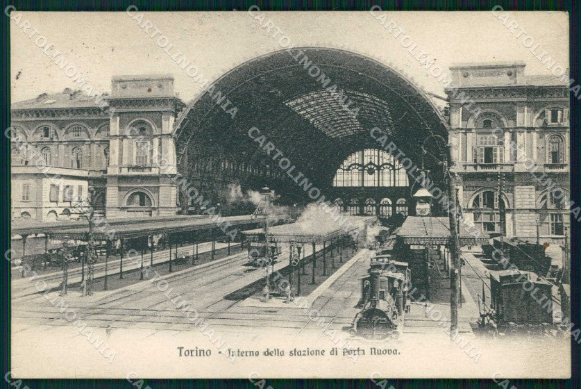 Torino Città Interno Stazione Porta Nuova Treno Brunner 4616 cartolina MZ6492 – fronte