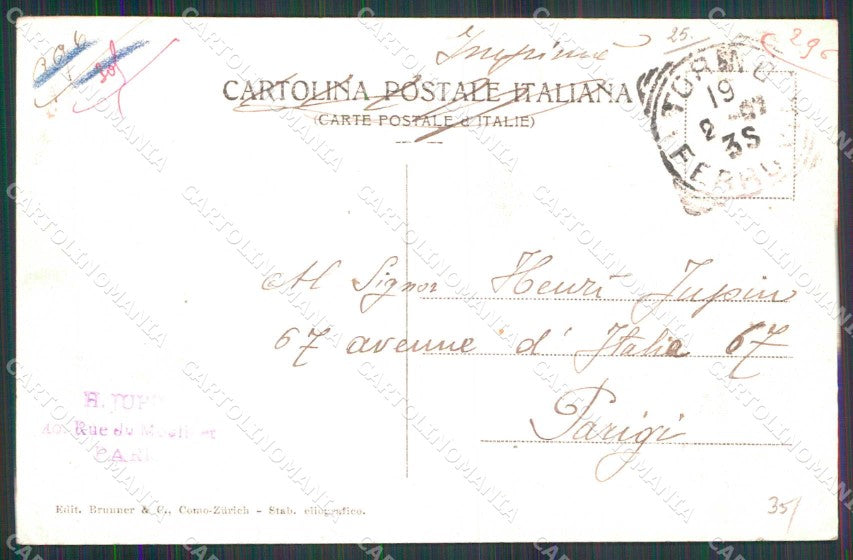 Torino Città Interno Stazione Porta Nuova Treno Brunner 4616 cartolina MZ6496 – retro