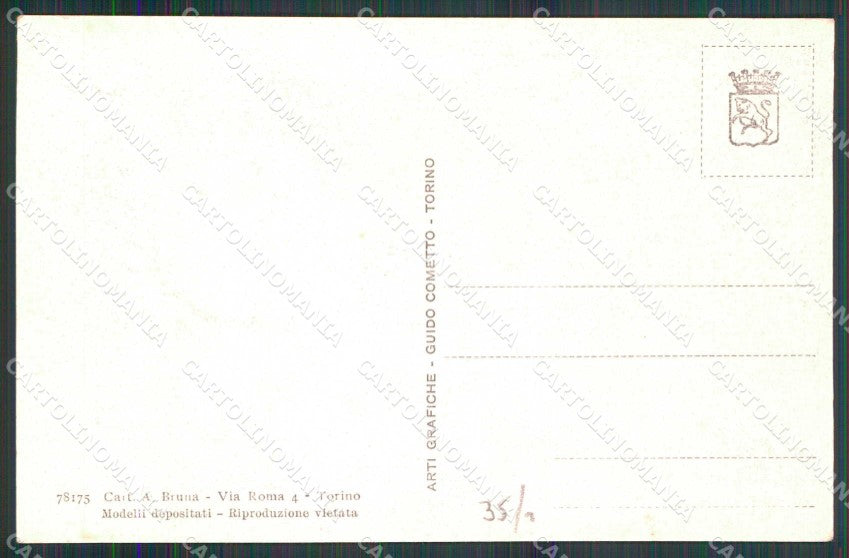 Torino Città Interno Stazione Porta Nuova Treno ABRASA cartolina MZ6499 – retro