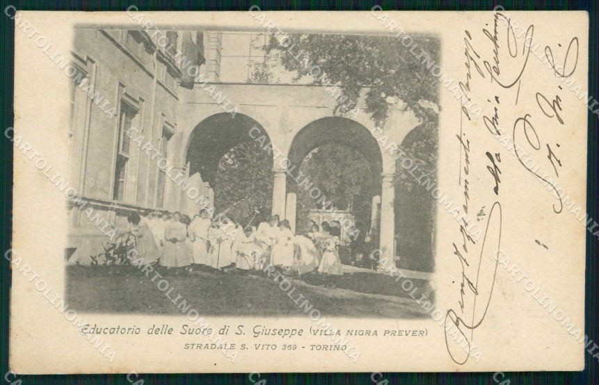 Torino Città Educatorio Suore di San Giuseppe cartolina MZ6506 – fronte