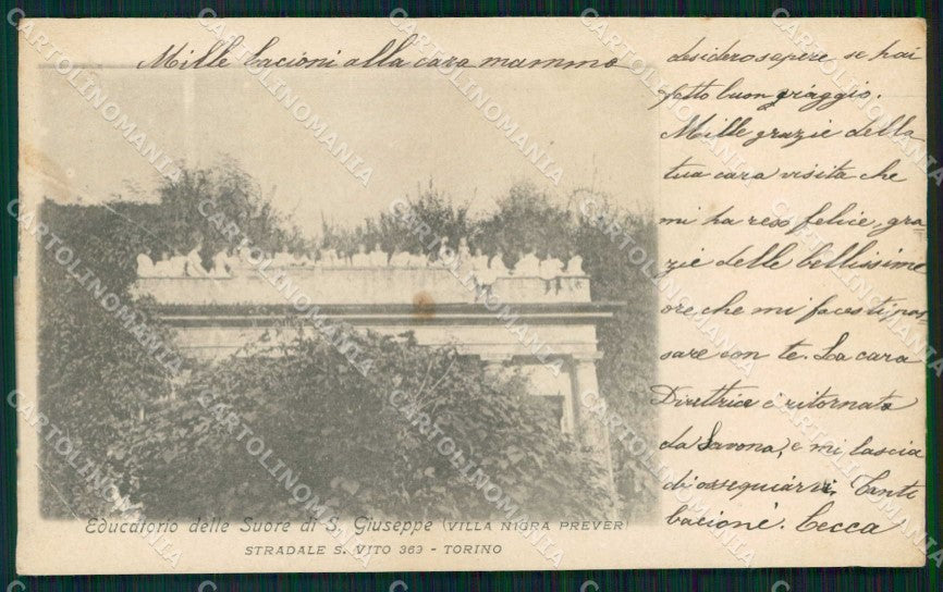 Torino Città Educatorio Suore di San Giuseppe cartolina MZ6516 – fronte
