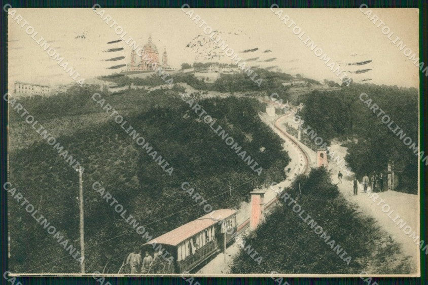 Torino Città Collina Superga Funicolare cartolina MZ6519 – fronte