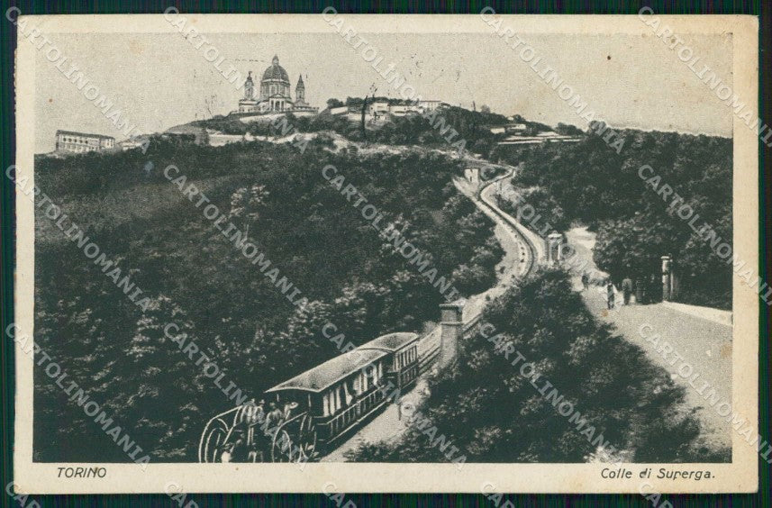 Torino Città Collina Superga Funicolare cartolina MZ6521 – fronte