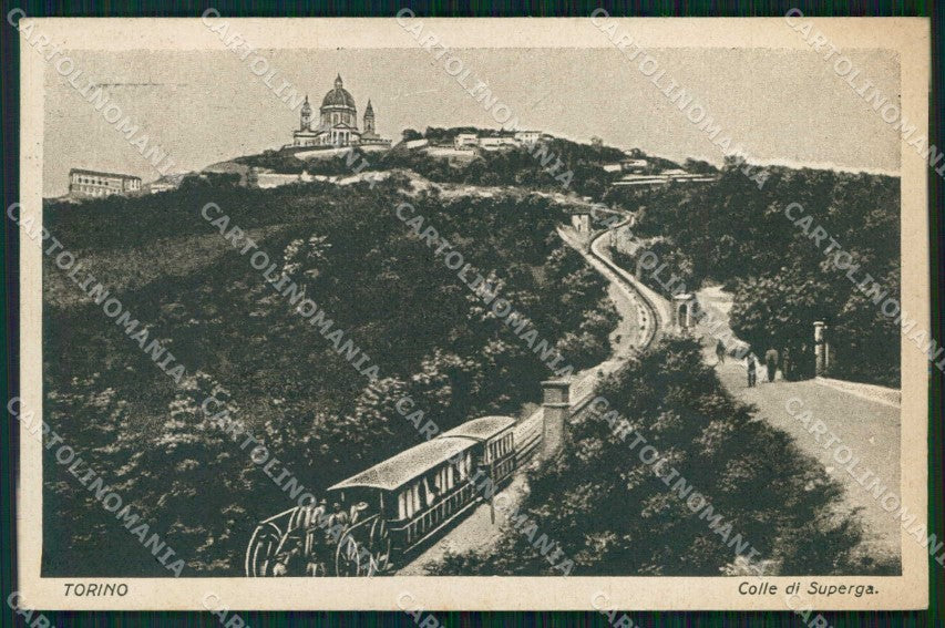 Torino Città Collina Superga Funicolare cartolina MZ6522 – fronte