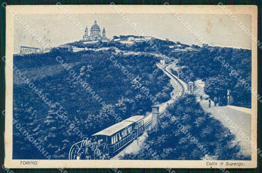 Torino Città Collina Superga Funicolare cartolina MZ6523 – fronte