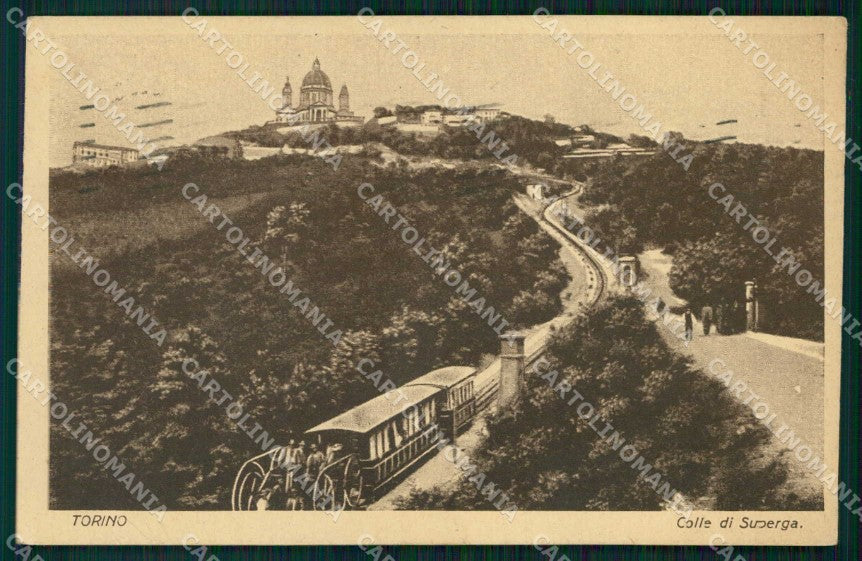 Torino Città Collina Superga Funicolare cartolina MZ6524 – fronte