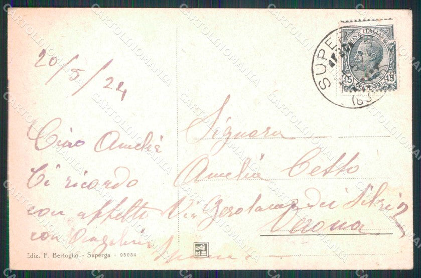 Torino Città Saluto da Collina Superga Funicolare cartolina MZ6533 – retro