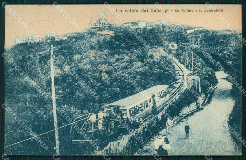 Torino Città Saluto da Collina Superga Funicolare cartolina MZ6534 – fronte