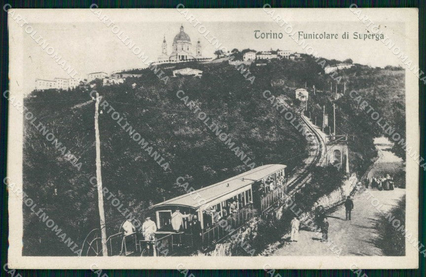 Torino Città Collina Superga Funicolare cartolina MZ6536 – fronte