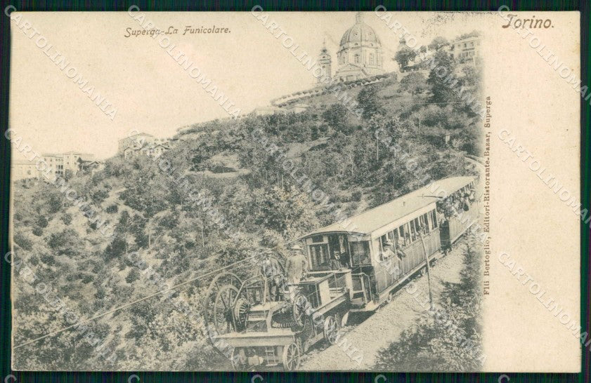 Torino Città Collina Superga Funicolare cartolina MZ6538 – fronte