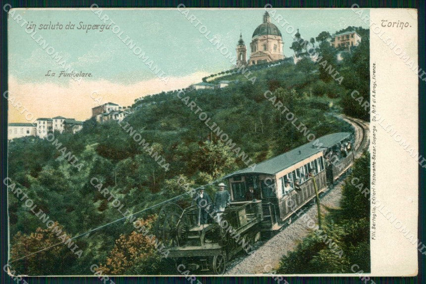 Torino Città Saluto da Superga Funicolare cartolina MZ6540 – fronte
