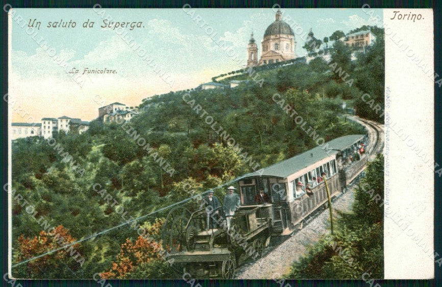 Torino Città Saluto da Superga Funicolare cartolina MZ6541 – fronte