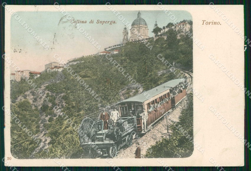 Torino Città Collina Superga Funicolare cartolina MZ6547 – fronte