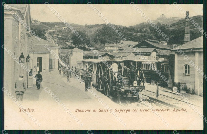 Torino Città Stazione Sassi Superga Funicolare cartolina MZ6553 – fronte