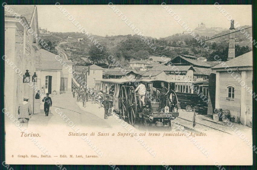 Torino Città Stazione Sassi Superga Funicolare cartolina MZ6555 – fronte