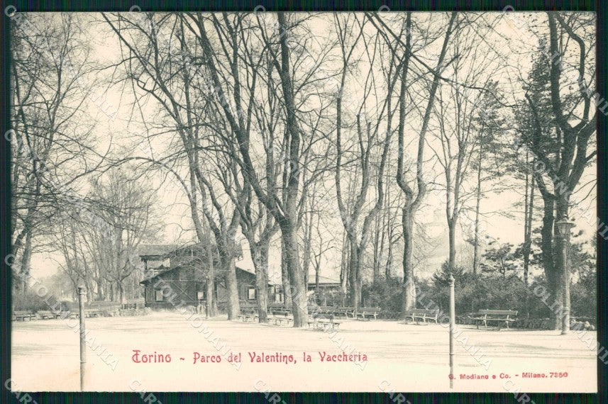 Torino Città Vaccheria Parco Valentino Modiano 7350 cartolina MZ6586 – fronte