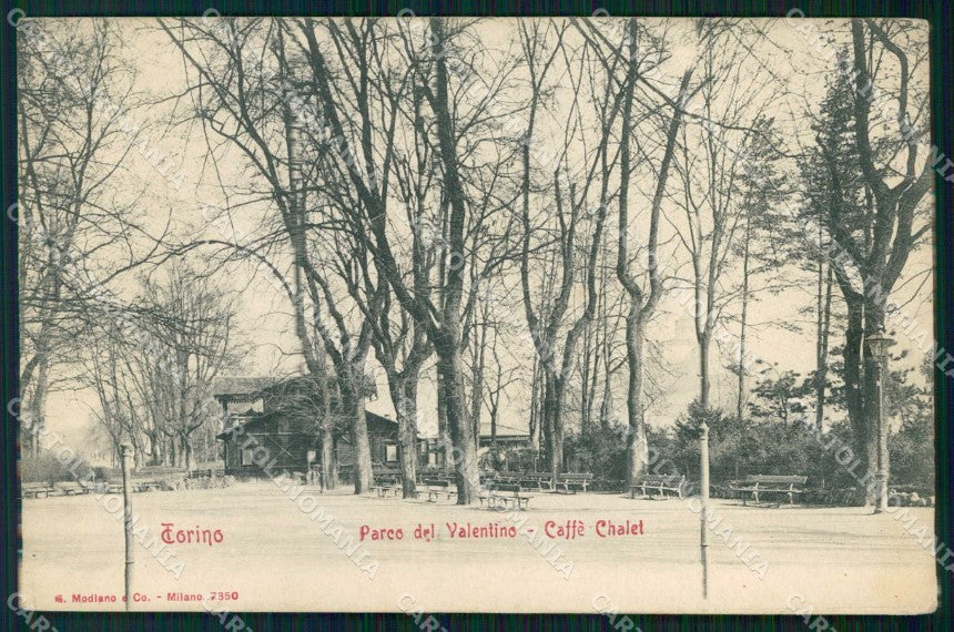 Torino Città Caffè Chalet Parco Valentino Modiano 7350 cartolina MZ6587 – fronte