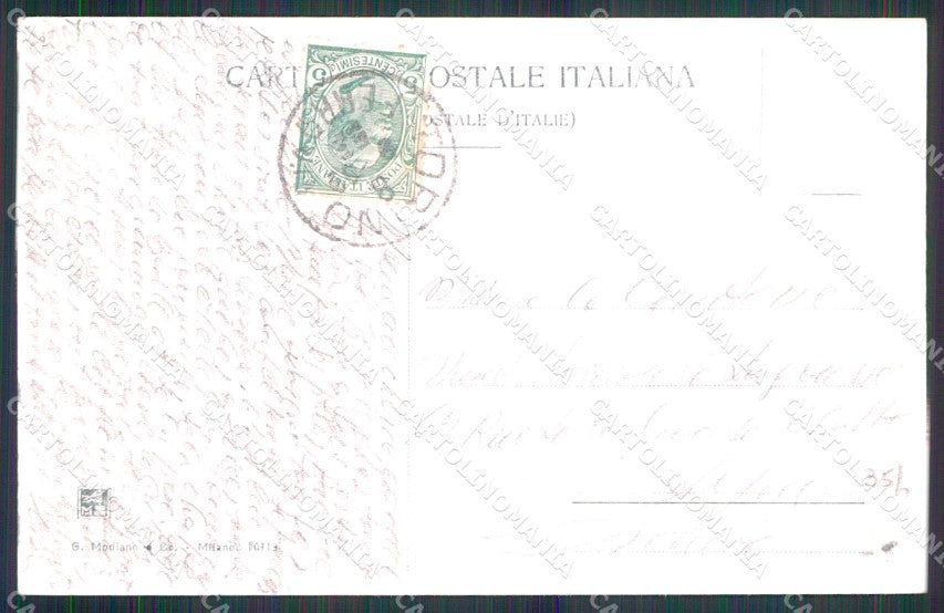 Torino Città Castello Medioevale Valentino Lavandaie cartolina MZ6590 – retro
